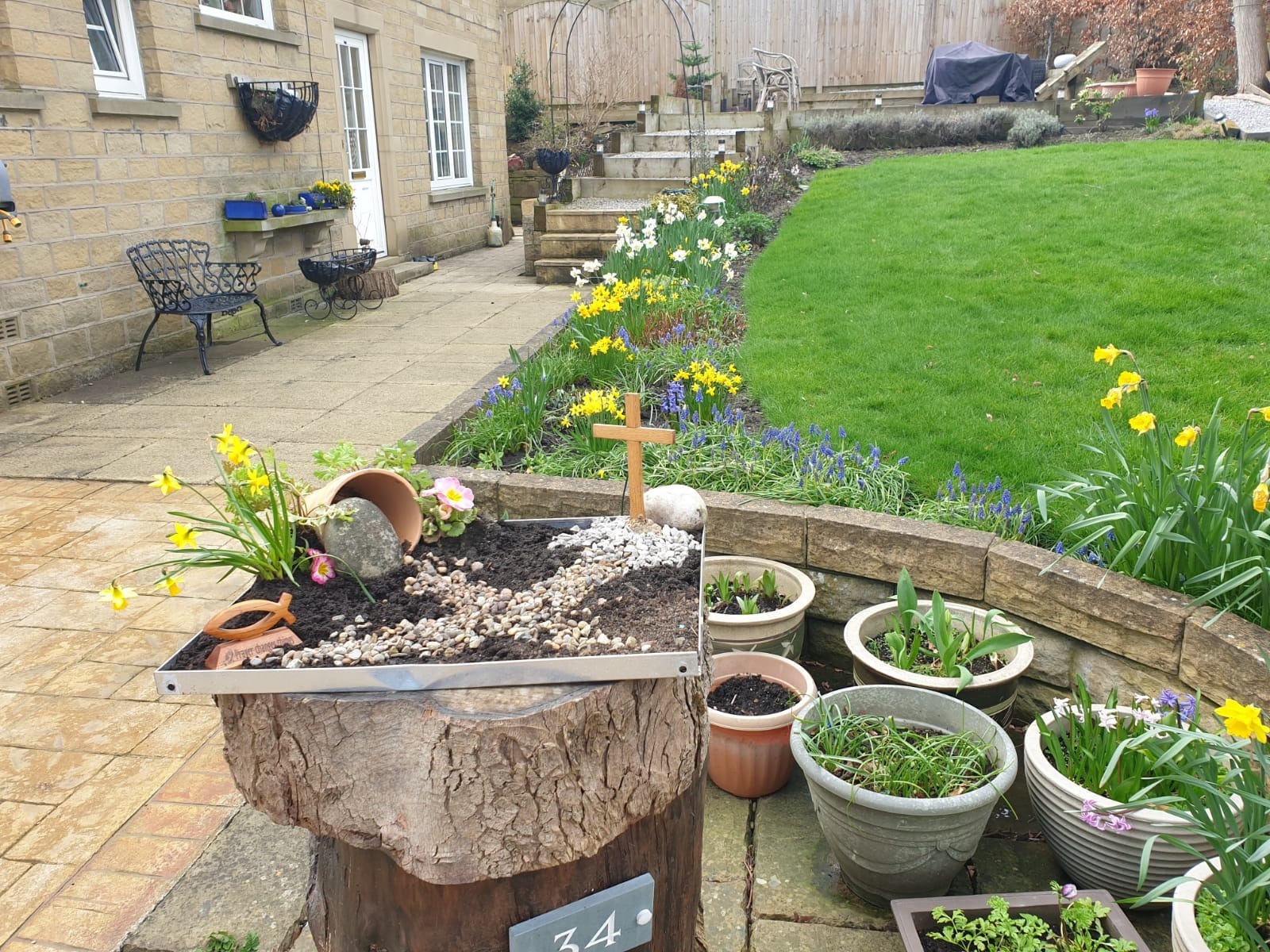 Sheila's Easter garden